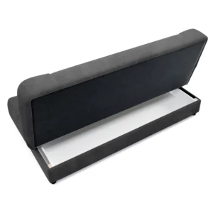 Canapea extensibilă PIANO din catifea gri închis