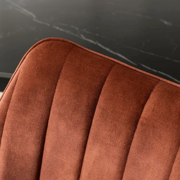 Scaun pivotant MUMBAI, catifea roșie