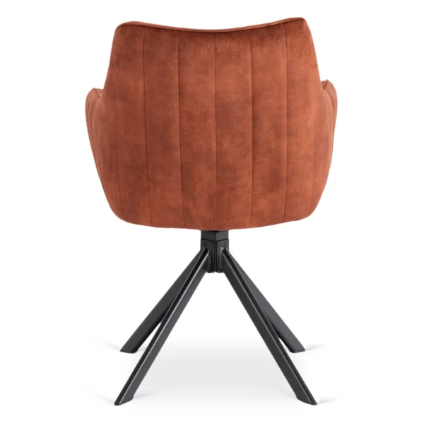 Scaun pivotant MUMBAI, catifea roșie