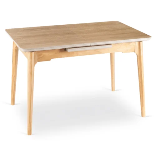 Masă extensibilă din ceramică SAMER 120-160 cm Stejar