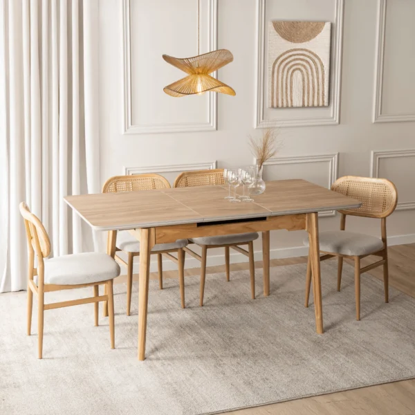 product-3728-3 SAMER masă pliantă din ceramică 138-178 cm stejar — Mese