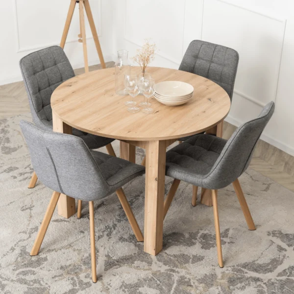 Masă extensibilă HARRY 102–142 cm Stejar Artisan