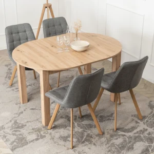 Masă extensibilă HARRY 102–142 cm Stejar Artisan