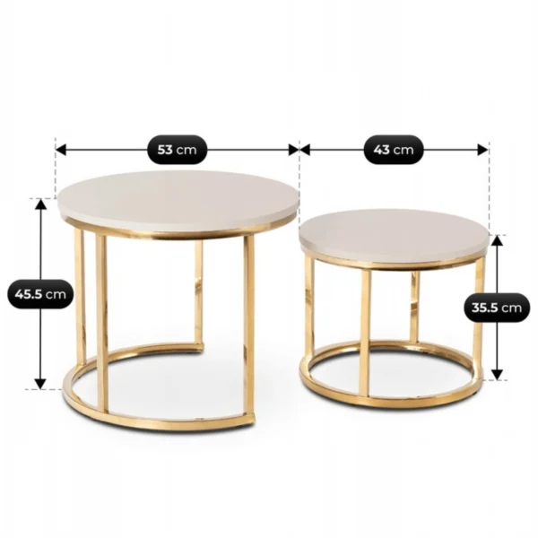 Set de masă APULIA din cașmir/auriu