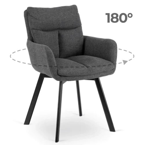 Scaun pivotant CORTADO Gri închis