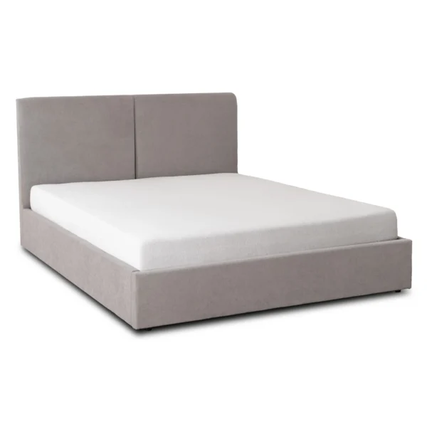 Pat 160x200 MARSYLIA cu container Tesatura gri — MOBILA