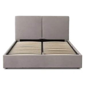 Pat 160x200 MARSYLIA cu container Tesatura gri — MOBILA