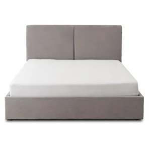 Pat 160x200 MARSYLIA cu container Tesatura gri — MOBILA