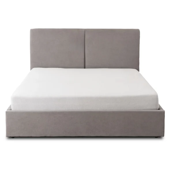 Pat 160x200 MARSYLIA cu container Tesatura gri — MOBILA