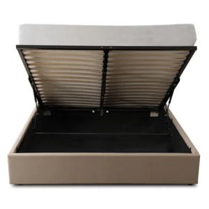 Pat 160x200 MARSYLIA cu container Beige Corduroy — MOBILA