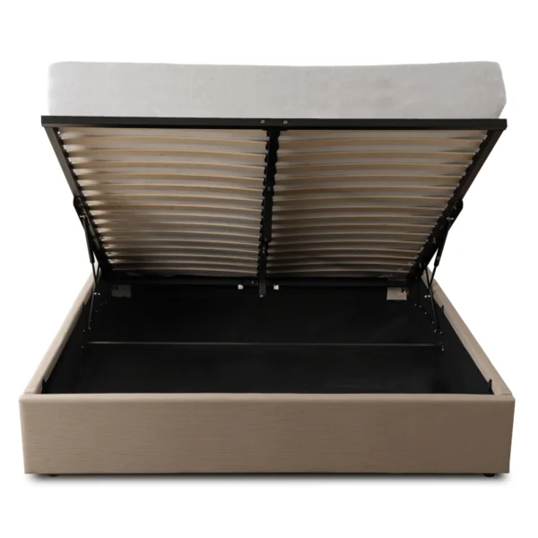 Pat 160x200 MARSYLIA cu container Beige Corduroy — MOBILA