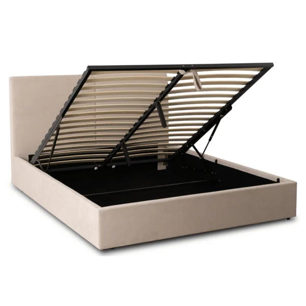 product-3743-2 Pat MARSEILLE 160x200 cu spațiu de depozitare Țesătură bej