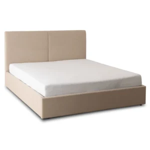 Pat MARSEILLE 140x200 cu spațiu de depozitare Velur bej