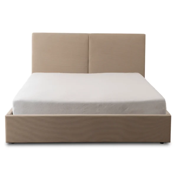 Pat MARSEILLE 140x200 cu spațiu de depozitare Velur bej