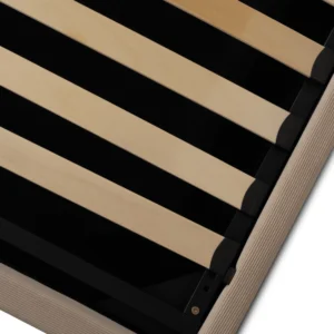 Pat MARSEILLE 140x200 cu spațiu de depozitare Velur bej