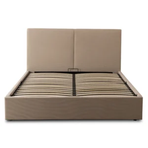 Pat 180x200 MARSYLIA cu un container Beige Corduroy — Mobilier pentru dormitor
