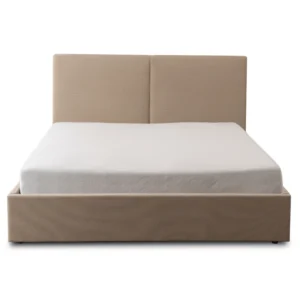Pat 180x200 MARSYLIA cu un container Beige Corduroy — Mobilier pentru dormitor