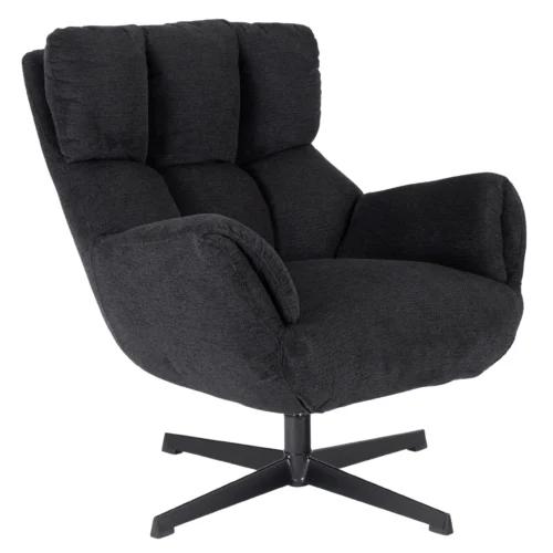 Scaun pivotant REAL Black Lounge