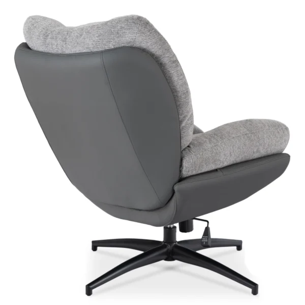 product-3750-3 FREMONT Scaun pivotant cu suport pentru picioare Gri/Negru