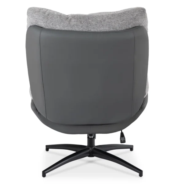 product-3750-4 FREMONT Scaun pivotant cu suport pentru picioare Gri/Negru