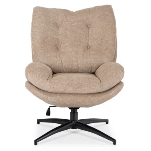 FREMONT Scaun pivotant cu suport pentru picioare, bej