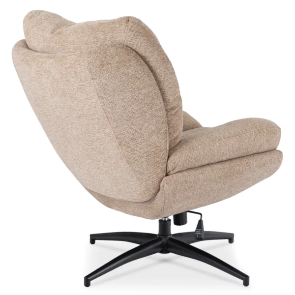FREMONT Scaun pivotant cu suport pentru picioare, bej