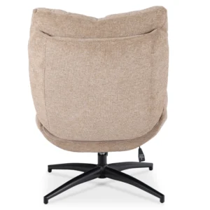 FREMONT Scaun pivotant cu suport pentru picioare, bej