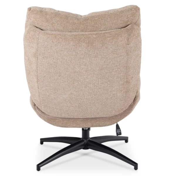 FREMONT Scaun pivotant cu suport pentru picioare, bej