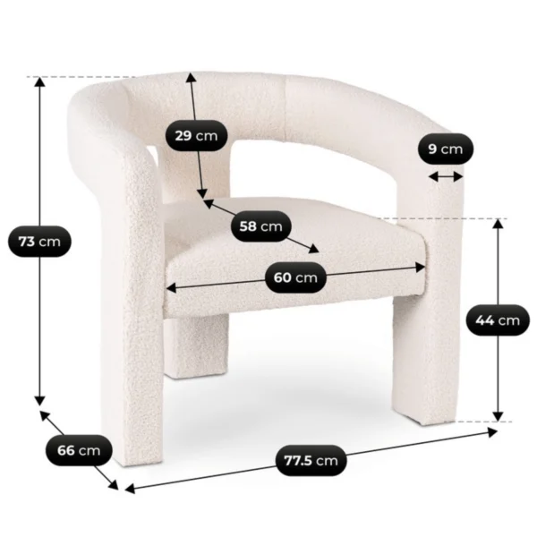 product-3752-7 Fotoliu LILLE Cream Boucle