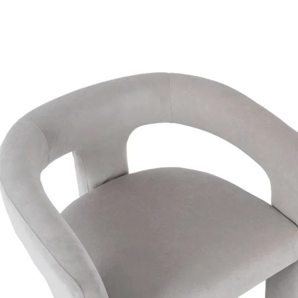 Scaun reclinabil LILLE din velur gri