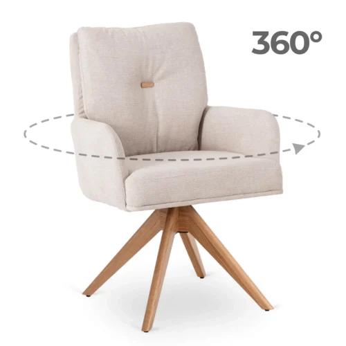 Scaun pivotant BIANCO Bej