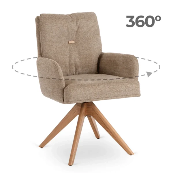 Scaun pivotant BIANCO, maro