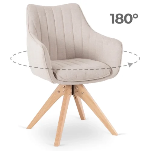 Scaun pivotant LEMON Bej deschis