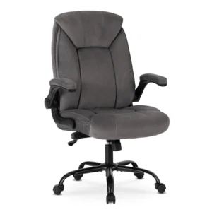 Scaun pivotant CITY din catifea crem