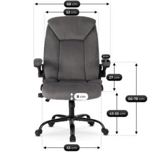 product-3762-10 Fotoliu pivotant COMFORT din velur gri — MOBILA