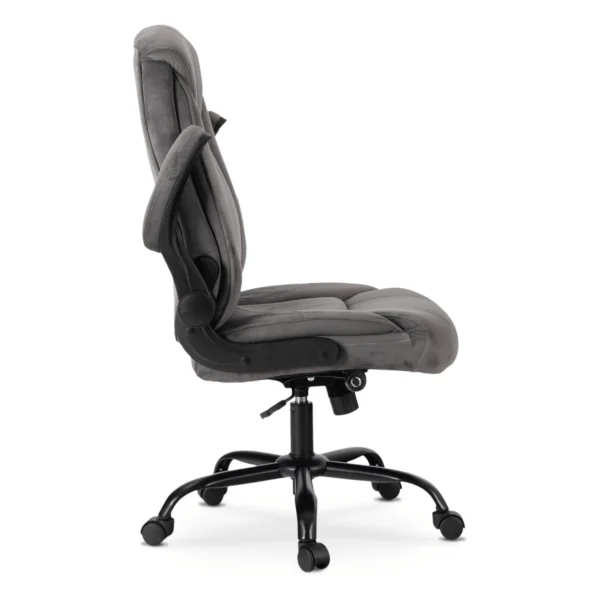 product-3762-4 Fotoliu pivotant COMFORT din velur gri — MOBILA