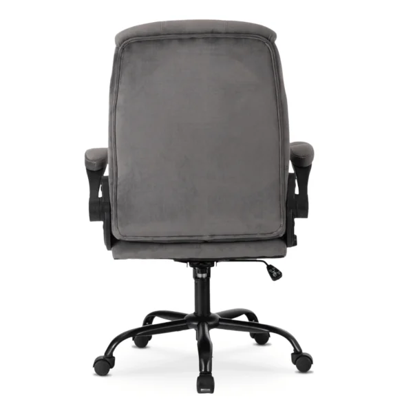 product-3762-5 Fotoliu pivotant COMFORT din velur gri — MOBILA