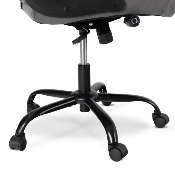 product-3762-9 Fotoliu pivotant COMFORT din velur gri — MOBILA