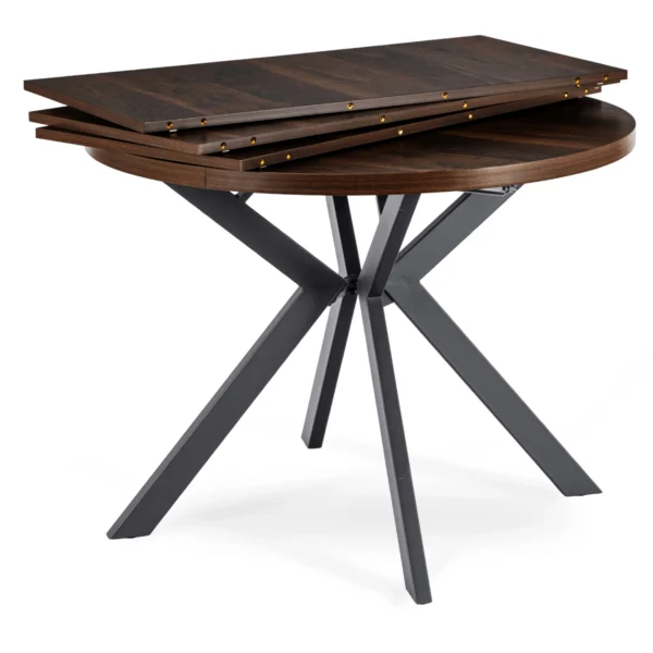 Masă extensibilă LUKAS 100-250 cm Nuc/Negru