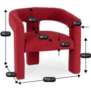 product-3770-7 Fotoliu LILLE Burgundy Boucle