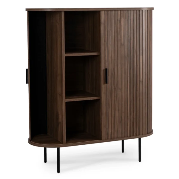 product-3772-1 Comodă cu două uși TRISH 100 cm Nuc — Comode