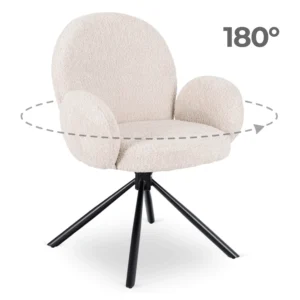 Scaun pivotant MUSSO Bej Boucle