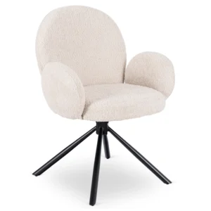 Scaun pivotant MUSSO Bej Boucle