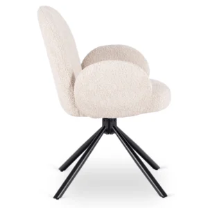 Scaun pivotant MUSSO Bej Boucle