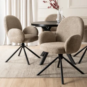 Scaun pivotant MUSSO maro Boucle