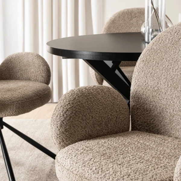 Scaun pivotant MUSSO maro Boucle