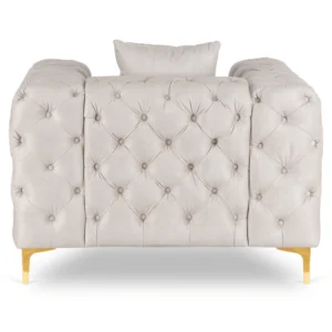 SORRENTO 1S Fotoliu din catifea crem