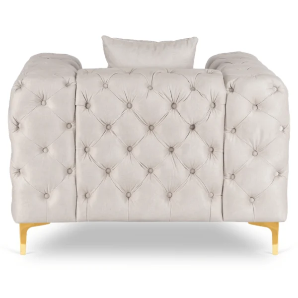 SORRENTO 1S Fotoliu din catifea crem