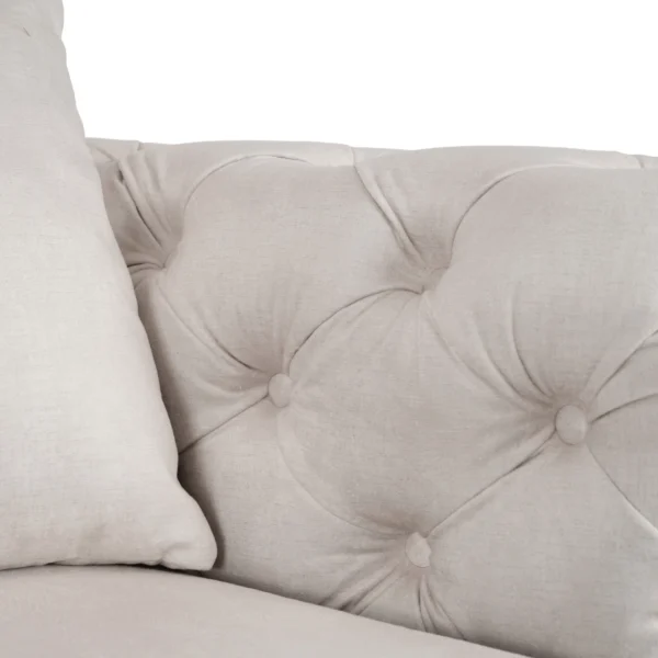 SORRENTO 1S Fotoliu din catifea crem