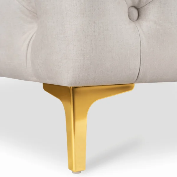 SORRENTO 1S Fotoliu din catifea crem